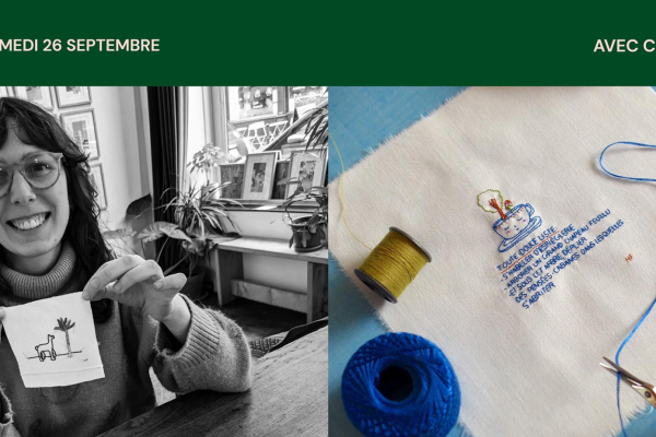 ATELIER BRODERIE "Toute-douce liste" avec Héloïse Fleury